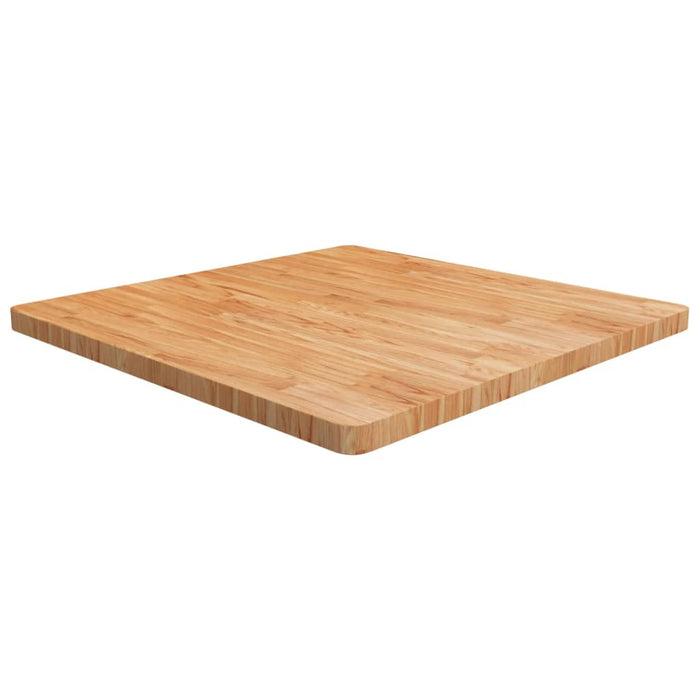 vidaXL Square Table Top Light Brown 90x90x4cm Treated Solid Wood Oak