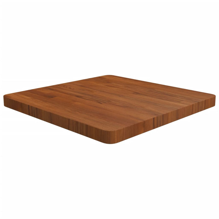 vidaXL Square Table Top Dark Brown 60x60x4cm Treated Solid Wood Oak