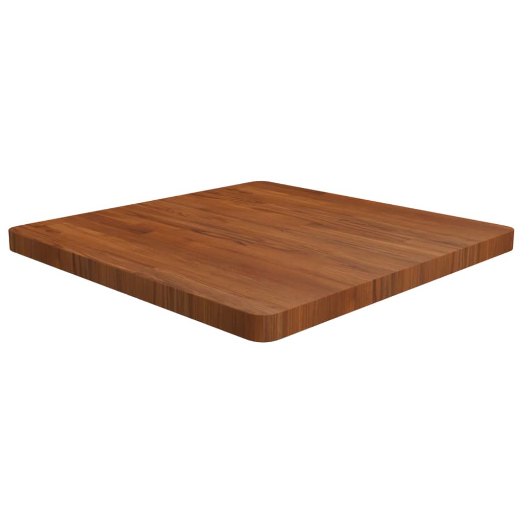 vidaXL Square Table Top Dark Brown 70x70x4cm Treated Solid Wood Oak