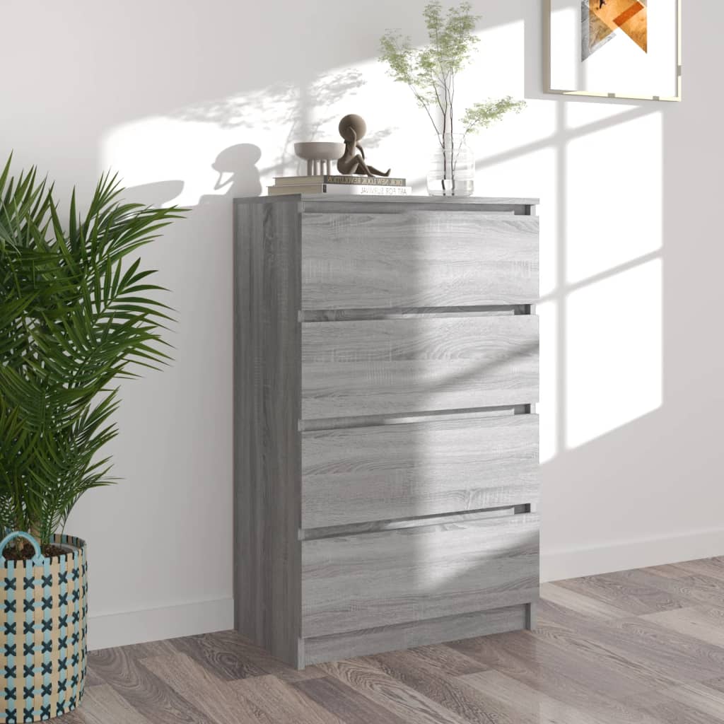 vidaXL Sideboard Grey Sonoma 60x35x98.5 cm Engineered Wood