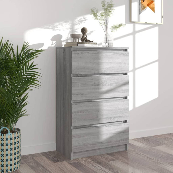 vidaXL Sideboard Grey Sonoma 60x35x98.5 cm Engineered Wood