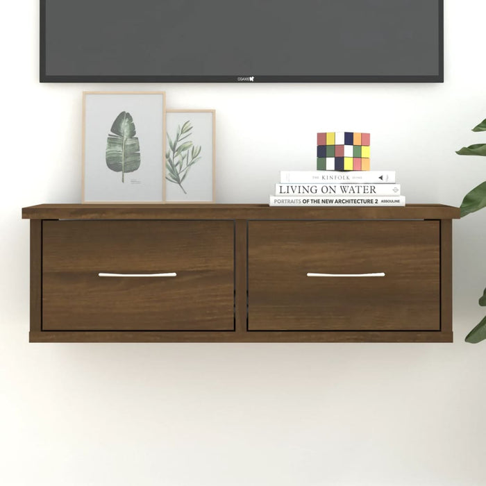 vidaXL Wall Cabinet Brown Oak 60x26x18.5 cm Engineered Wood