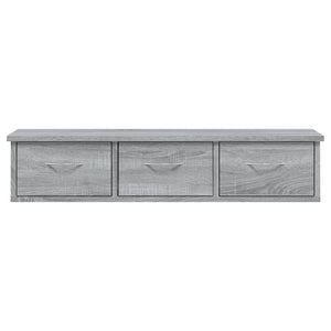 vidaXL Wall Cabinet Grey Sonoma 88x26x18.5 cm Engineered Wood