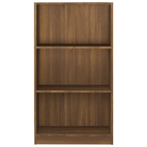 vidaXL Book Cabinet Brown Oak 60x24x109 cm Engineered Wood