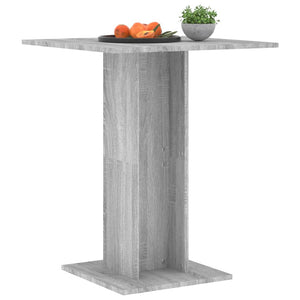 vidaXL Bistro Table Grey Sonoma 60x60x75 cm Engineered Wood