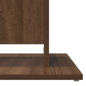 vidaXL Bistro Table Brown Oak 60x60x75 cm Engineered Wood