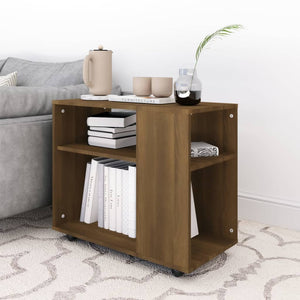 vidaXL Side Table Brown Oak 70x35x55 cm Engineered Wood