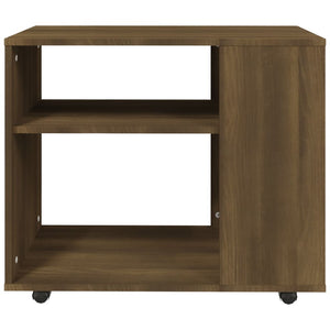 vidaXL Side Table Brown Oak 70x35x55 cm Engineered Wood