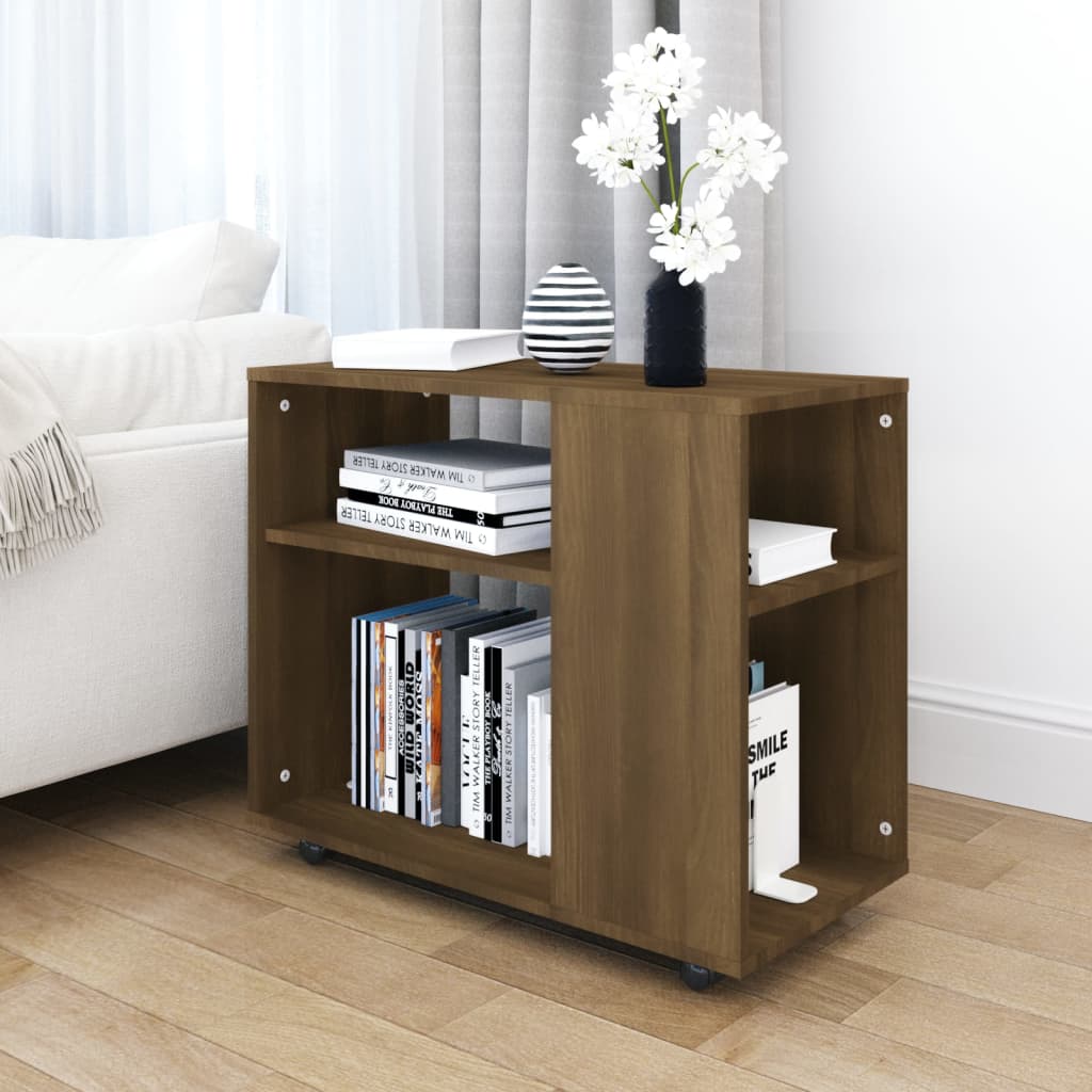 vidaXL Side Table Brown Oak 70x35x55 cm Engineered Wood