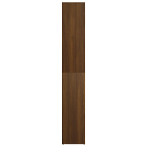 vidaXL Bathroom Cabinet Brown Oak 30x30x183.5 cm Engineered Wood