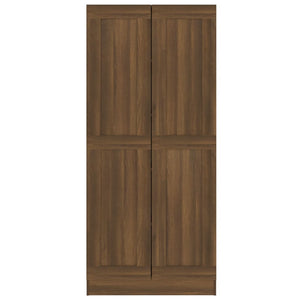 vidaXL Book Cabinet Brown Oak 82.5x30.5x185.5 cm Engineered Wood