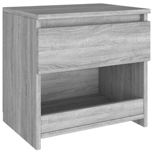 vidaXL Bedside Cabinet Grey Sonoma 40x30x39 cm Engineered Wood