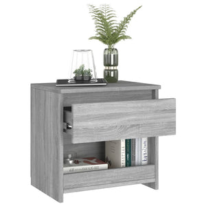 vidaXL Bedside Cabinet Grey Sonoma 40x30x39 cm Engineered Wood