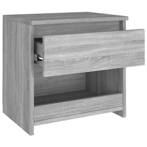 vidaXL Bedside Cabinet Grey Sonoma 40x30x39 cm Engineered Wood