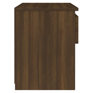 vidaXL Bedside Cabinet Brown Oak 40x30x39 cm Engineered Wood