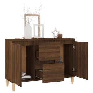 vidaXL Sideboard Brown Oak 103.5x35x70 cm Engineered Wood