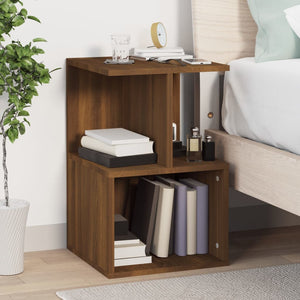 vidaXL Bedside Cabinets 2 pcs Brown Oak 35x35x55 cm Engineered Wood