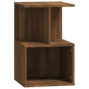 vidaXL Bedside Cabinets 2 pcs Brown Oak 35x35x55 cm Engineered Wood