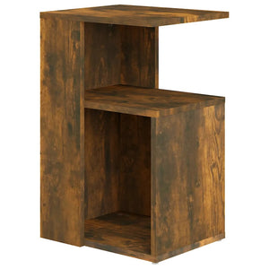 vidaXL Side Table Smoked Oak 36x30x56 cm Engineered Wood