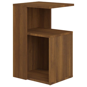 vidaXL Side Table Brown Oak 36x30x56 cm Engineered Wood