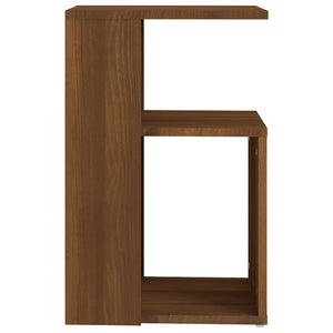 vidaXL Side Table Brown Oak 36x30x56 cm Engineered Wood