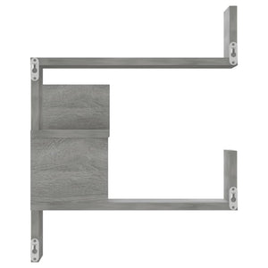 vidaXL Wall Corner Shelves 2 pcs Grey Sonoma 40x40x50 cm Engineered Wood