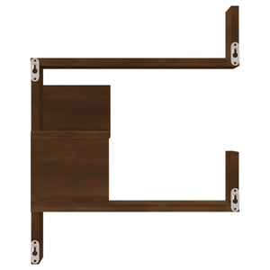 vidaXL Wall Corner Shelf Brown Oak 40x40x50 cm Engineered Wood