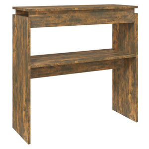 vidaXL Console Table Smoked Oak 80x30x80 cm Engineered Wood