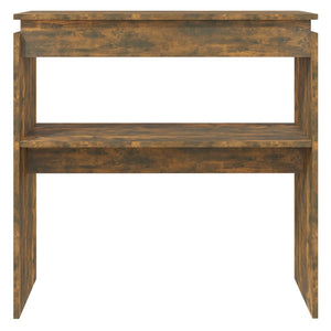 vidaXL Console Table Smoked Oak 80x30x80 cm Engineered Wood