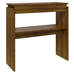 vidaXL Console Table Brown Oak 80x30x80 cm Engineered Wood