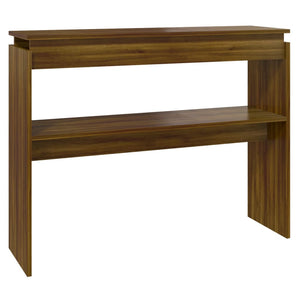 vidaXL Console Table Brown Oak 102x30x80 cm Engineered Wood