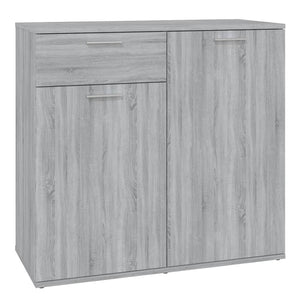 vidaXL Sideboard Grey Sonoma 80x36x75 cm Engineered Wood