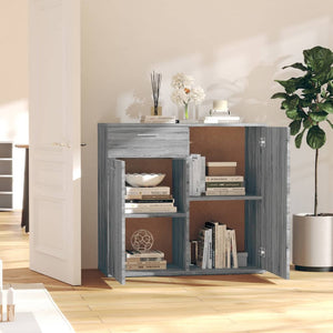 vidaXL Sideboard Grey Sonoma 80x36x75 cm Engineered Wood