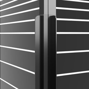 vidaXL Stripe Shower Cabin ESG 80x70x180 cm Black