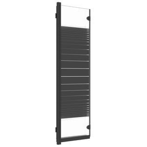 vidaXL Foldable Shower Enclosure 3 Panels 130x130 cm ESG Black