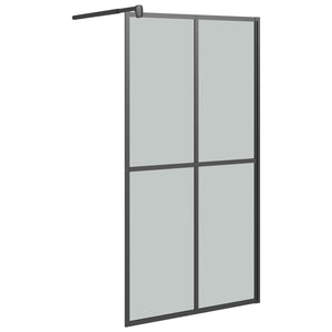 vidaXL Walk-in Shower Screen 100x195cm Dark Tempered Glass