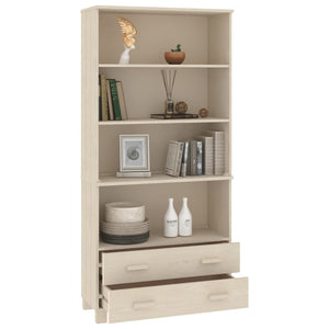 vidaXL Highboard HAMAR Solid Wood Pine Honey Brown