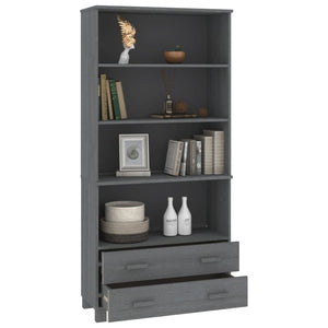 vidaXL Highboard HAMAR Solid Wood Pine Dark Grey