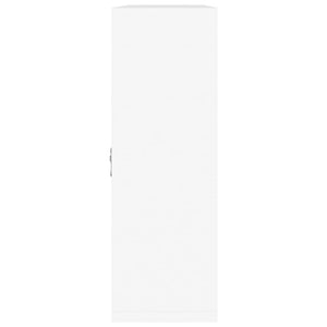 vidaXL Wall Display Shelf 8 Compartments High Gloss White