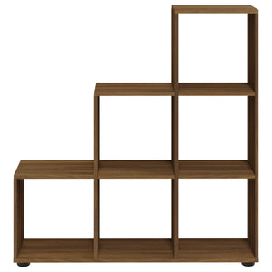 vidaXL Staircase Bookcase Brown Oak 107 cm Engineered Wood