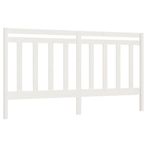 vidaXL Bed Headboard White 206x4x100 cm Solid Wood Pine