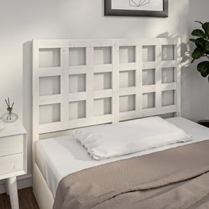 vidaXL Bed Headboard White 125.5x4x100 cm Solid Wood Pine