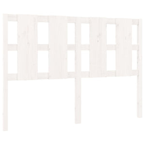 vidaXL Bed Headboard White 145.5x4x100 cm Solid Wood Pine