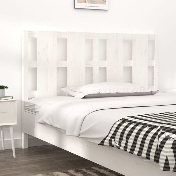 vidaXL Bed Headboard White 145.5x4x100 cm Solid Wood Pine