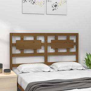 vidaXL Bed Headboard Honey Brown 205.5x4x100 cm Solid Wood Pine