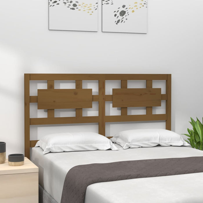 vidaXL Bed Headboard Honey Brown 205.5x4x100 cm Solid Wood Pine