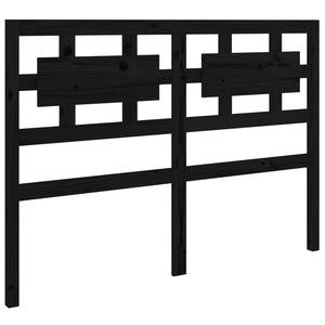 vidaXL Bed Headboard Black 205.5x4x100 cm Solid Wood Pine