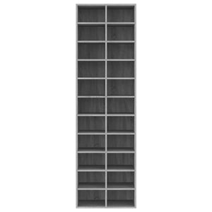 vidaXL Shoe Cabinet Grey Sonoma 54x34x183 cm Engineered Wood