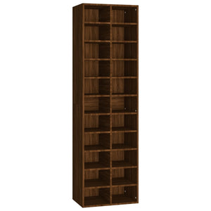 vidaXL Shoe Cabinet Brown Oak 54x34x183 cm Engineered Wood