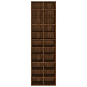 vidaXL Shoe Cabinet Brown Oak 54x34x183 cm Engineered Wood